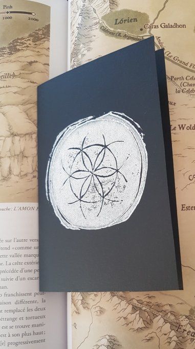 Carte rosace simple blanche