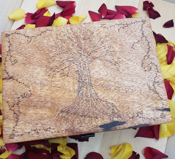 Coffret Arbre de vie et roses