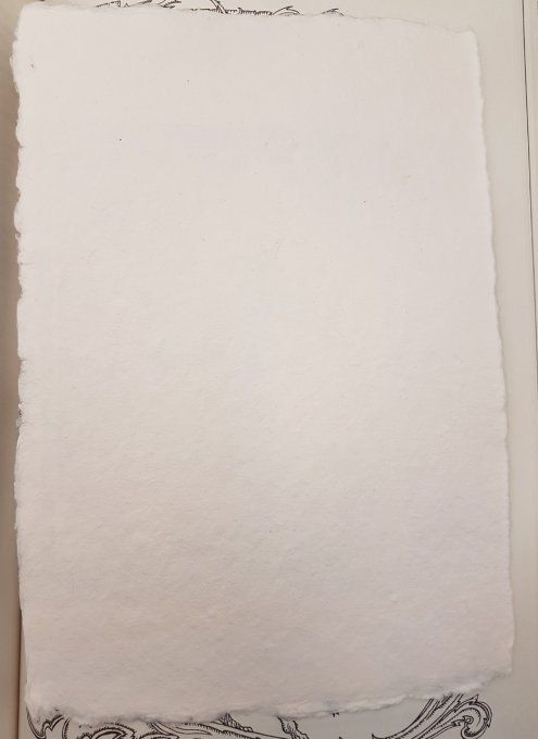 Linogravure "Le gardien du trésor"- Papier chiffon