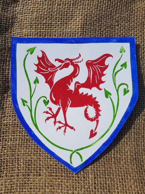 Écu Ancalagon papier blanc