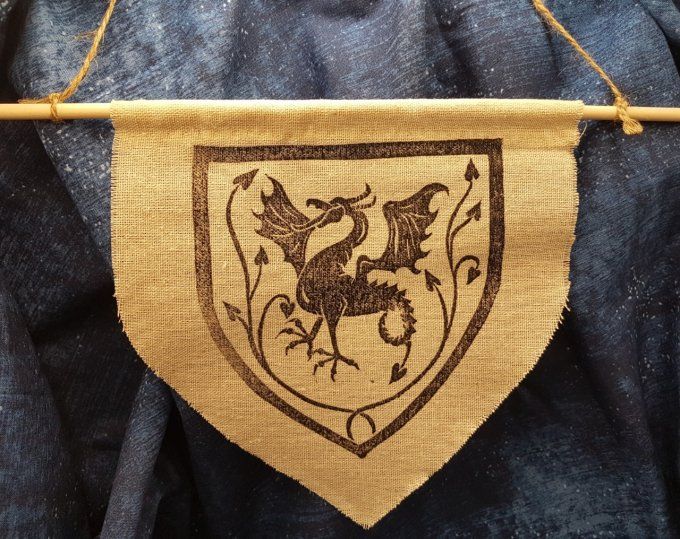 Écu Ancalagon_fanion tissu