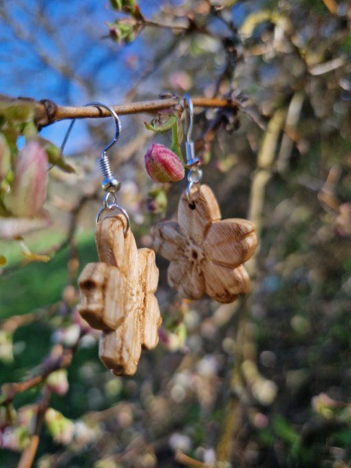 Boucles d'oreilles primevères 