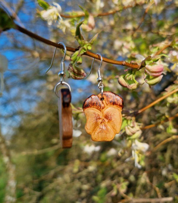 Boucles d'oreilles pensées