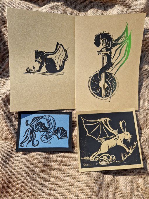 Lot linogravures