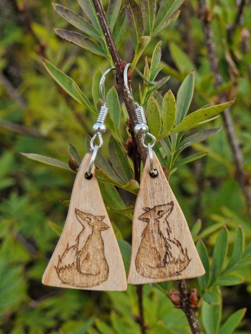 Boucles d'oreilles protecteurs renards 