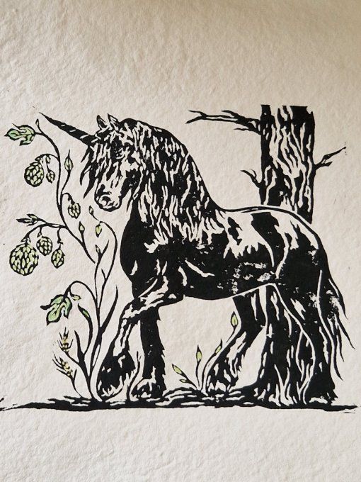 Licorne houblonnée (A4)