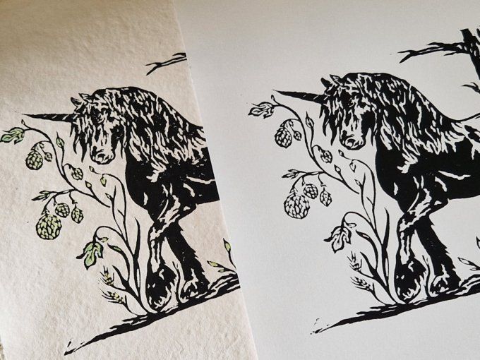Licorne houblonnée (A4)