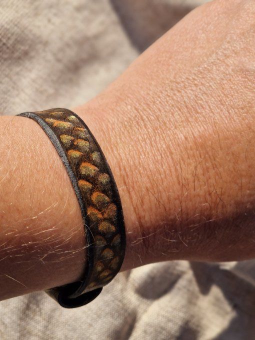 Bracelet écailles de dragon Lumière 
