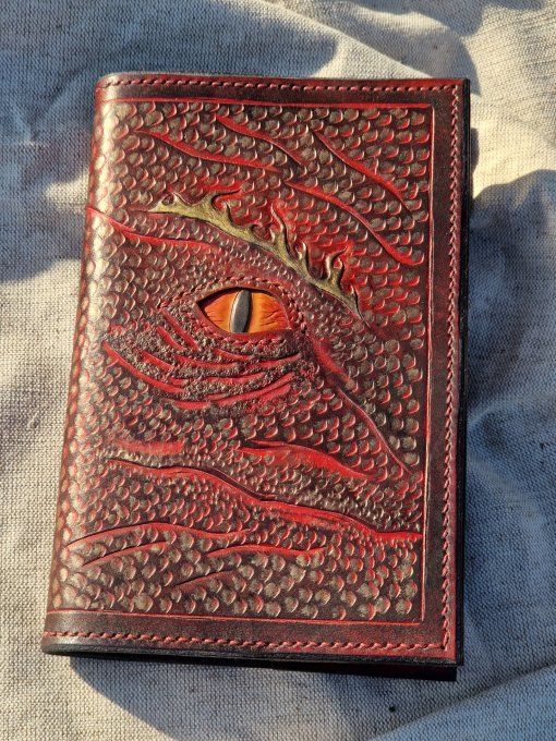 Couvre-livre écailles de dragon Souffle ardent