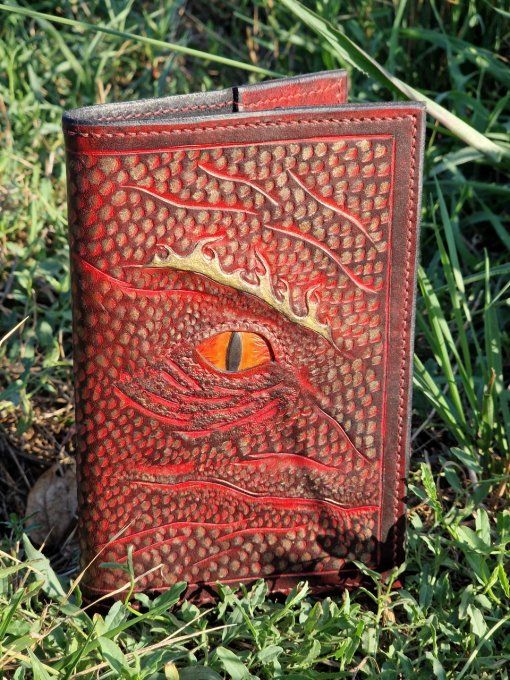 Couvre-livre écailles de dragon Souffle ardent