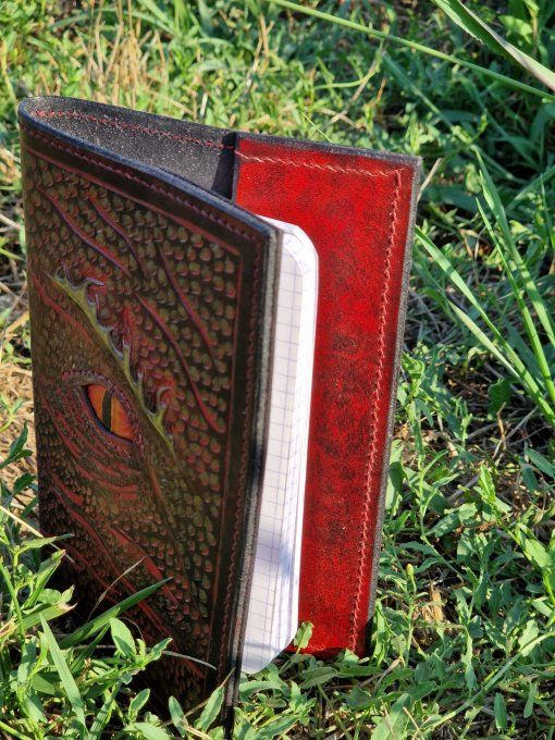 Couvre-livre écailles de dragon Souffle ardent