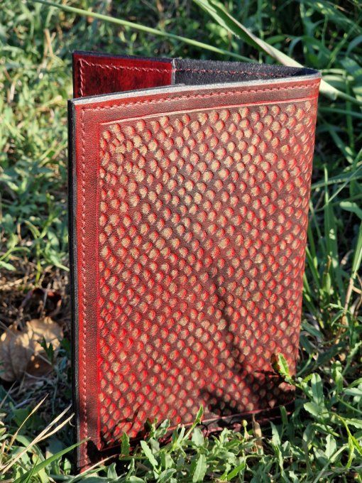 Couvre-livre écailles de dragon Souffle ardent