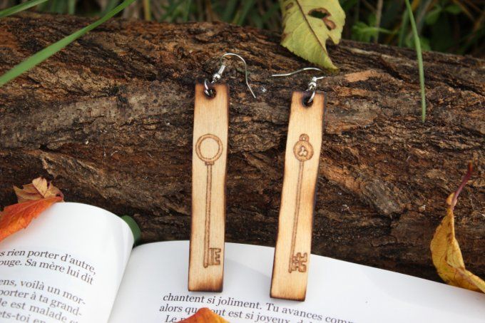 Boucles d'oreilles "Barbe-Bleue"