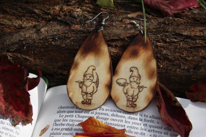 Boucles d'oreilles "Blanche Neige"