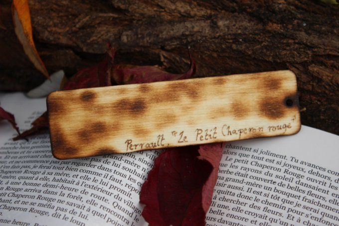 Marque-page citation "Petit Chaperon Rouge"