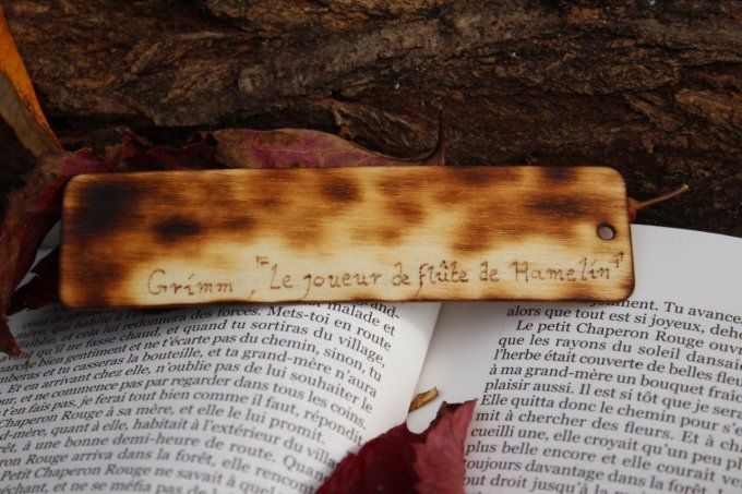 Marque-page citation  "Le Joueur de flûte de Hamelin"