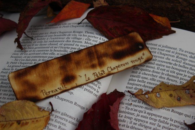Marque-page citation "Petit Chaperon Rouge"