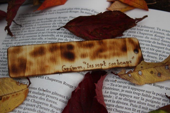 Marque-page citation "Les Sept Corbeaux"