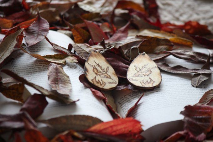 Boucles d'oreilles "Petit Frère et Petite Soeur"