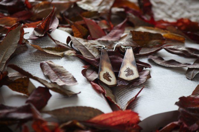 Boucles d'oreilles "Petit Chaperon Rouge"
