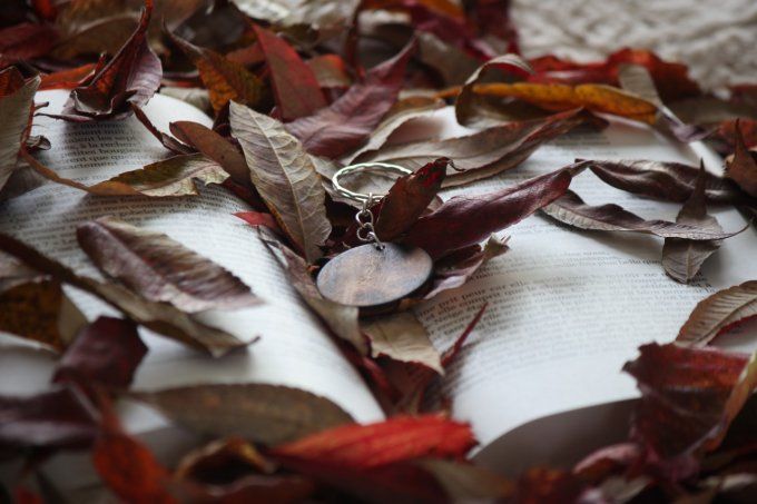 Porte-clefs "Les Trois Feuilles du serpent"