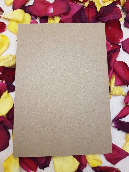 Carte Hirondelles - papier brun