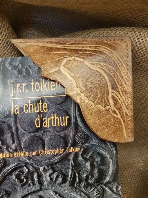 Marque-pages en coin "Dragon médiéval"