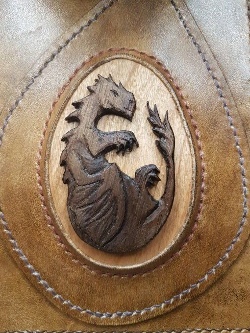 Petite pochette "Bébé dragon des étoiles"